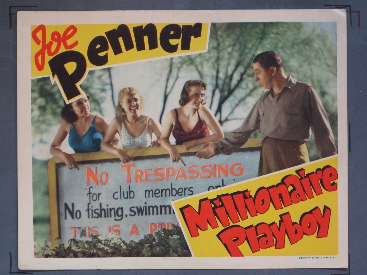 MILLIONAIRE PLAYBOY (RKO) 1940 Title Card + (7) Lobby Cards - Image 4