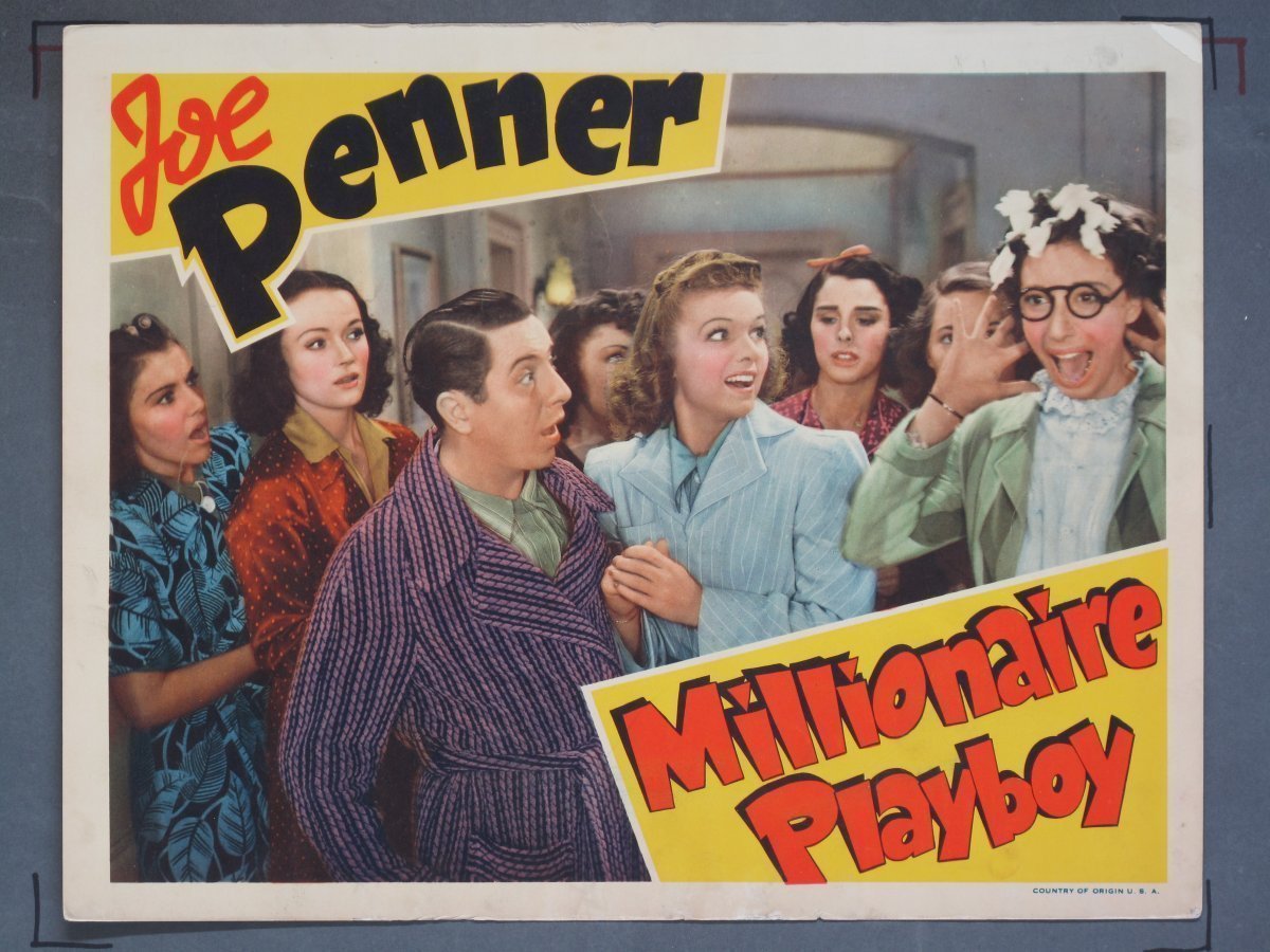 MILLIONAIRE PLAYBOY (RKO) 1940 Title Card + (7) Lobby Cards - Image 8