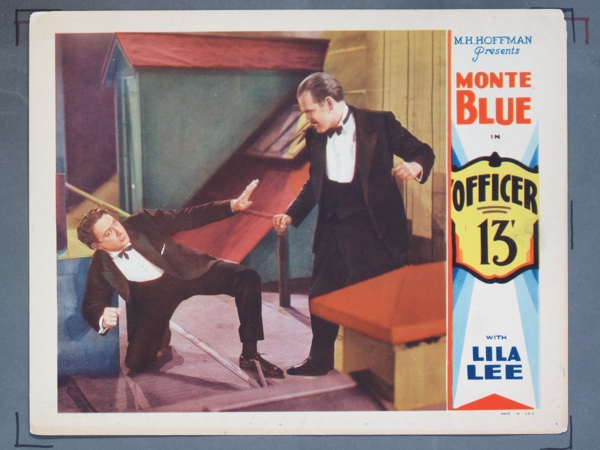 OFFICER 13 (Allied Productions) 1932 Title Card +(4) Lobby Cards - Image 4