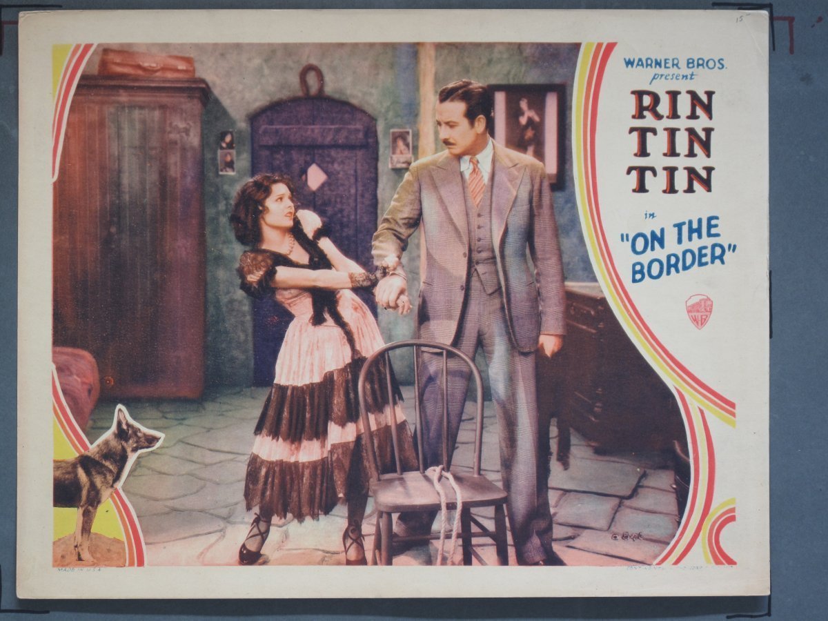 ON THE BORDER (Warner Bros) 1930 Title Card +(6) Lobby Cards - Image 3