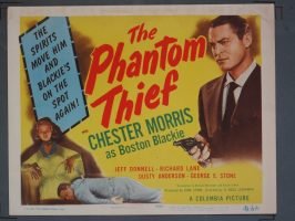 PHANTOM THIEF (Columbia) 1946 Title Card +(7) Lobby Cards
