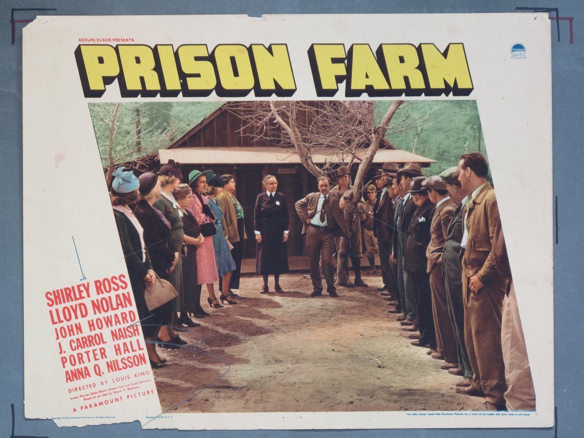 PRISON FARM (Paramount) 1938 (8) Lobby Cards - Image 4