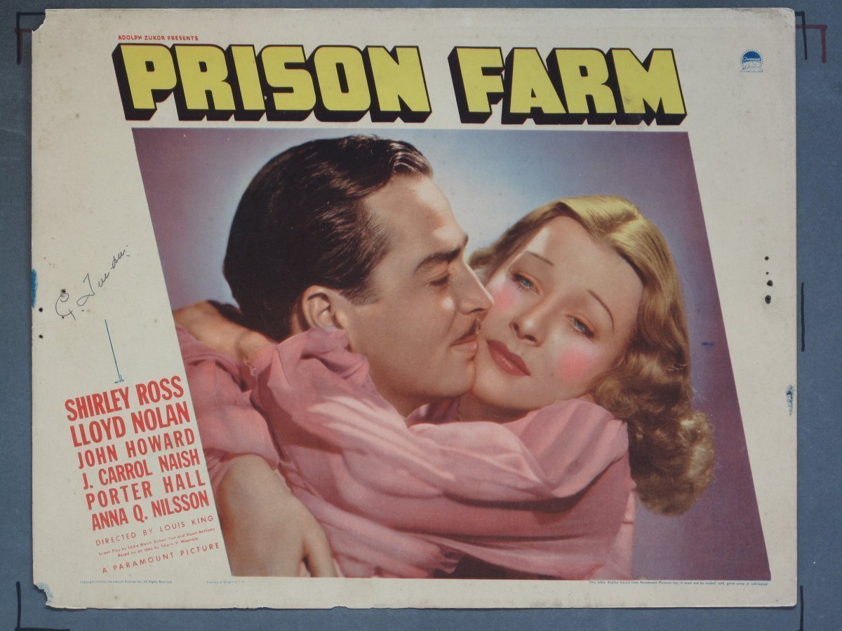 PRISON FARM (Paramount) 1938 (8) Lobby Cards - Image 5