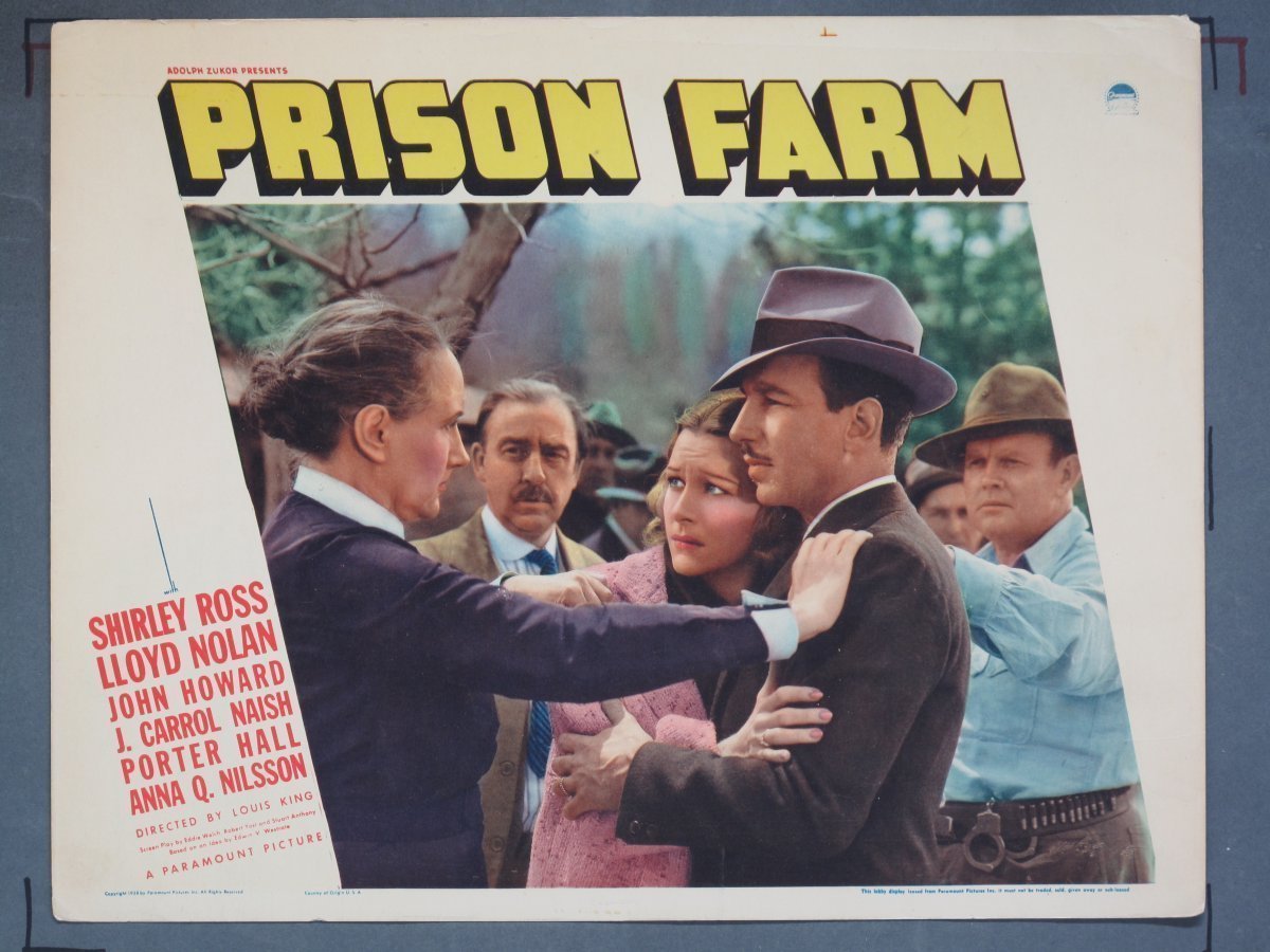 PRISON FARM (Paramount) 1938 (8) Lobby Cards - Image 6