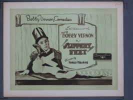 SLIPPERY FEET  (Educational) 1925 Title Card +(7) Lobby Cards