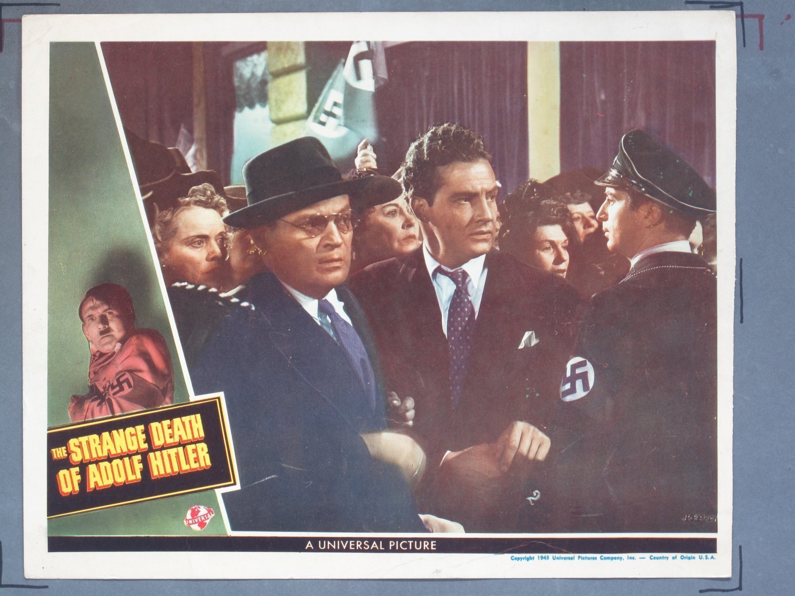STRANGE DEATH OF ADOLF HITLER (Universal) 1943 Title Card +(5) Lobby Cards - Image 2