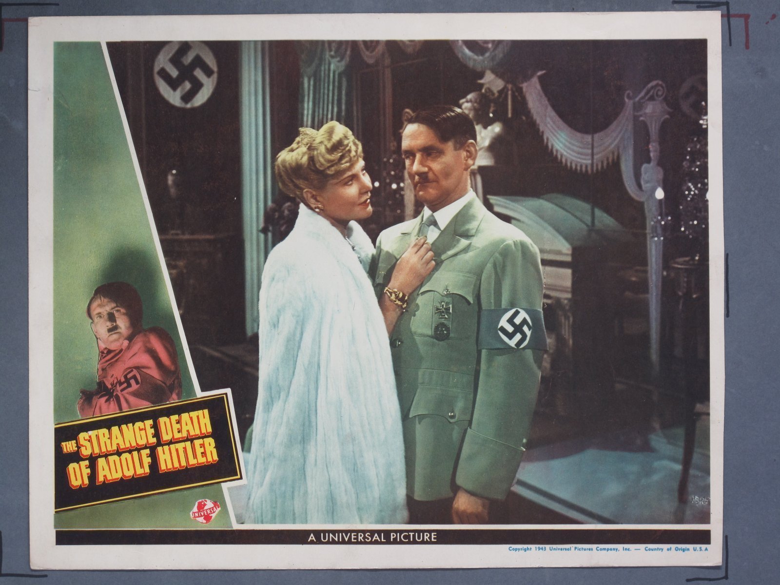 STRANGE DEATH OF ADOLF HITLER (Universal) 1943 Title Card +(5) Lobby Cards - Image 3