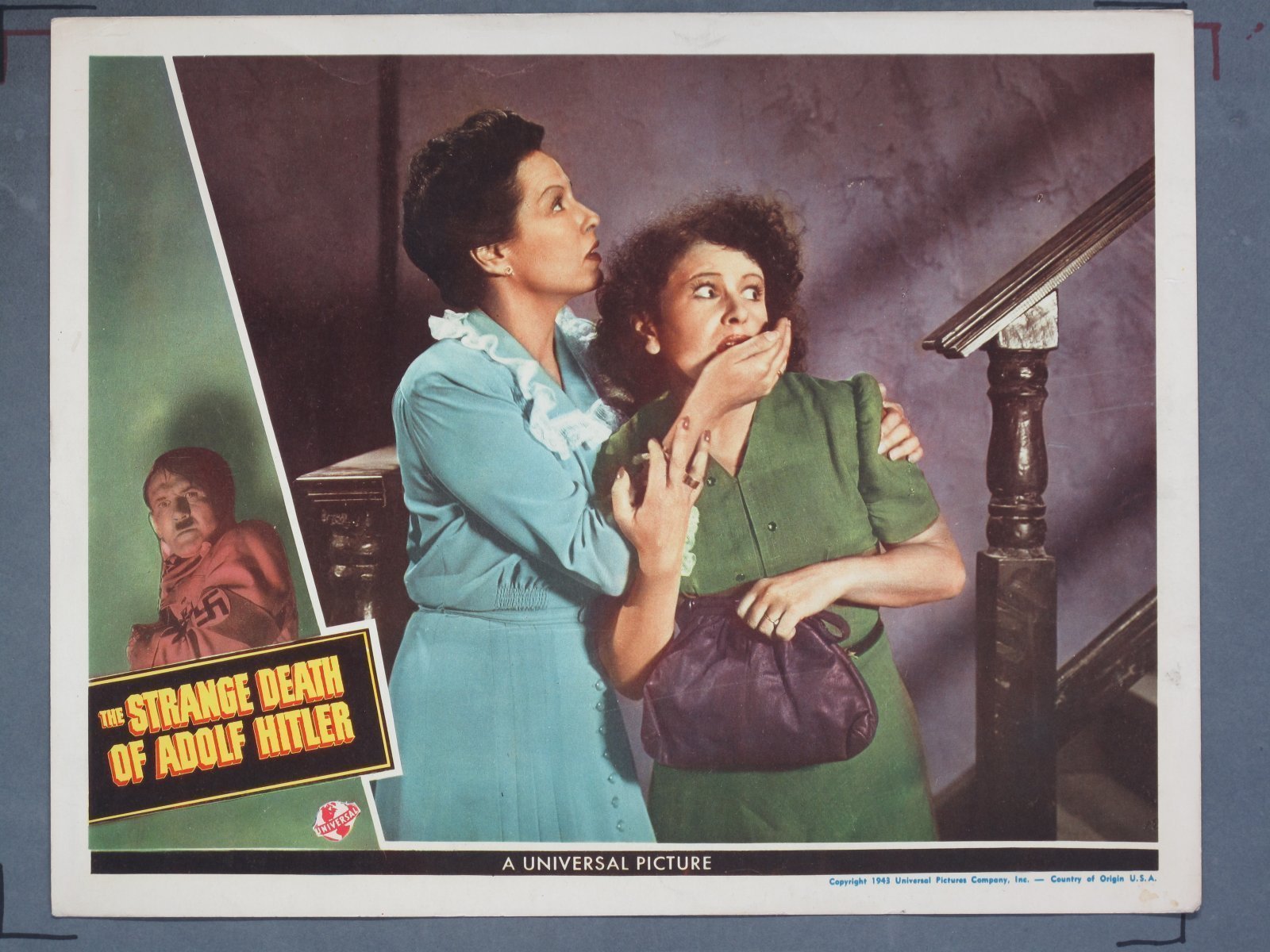 STRANGE DEATH OF ADOLF HITLER (Universal) 1943 Title Card +(5) Lobby Cards - Image 6
