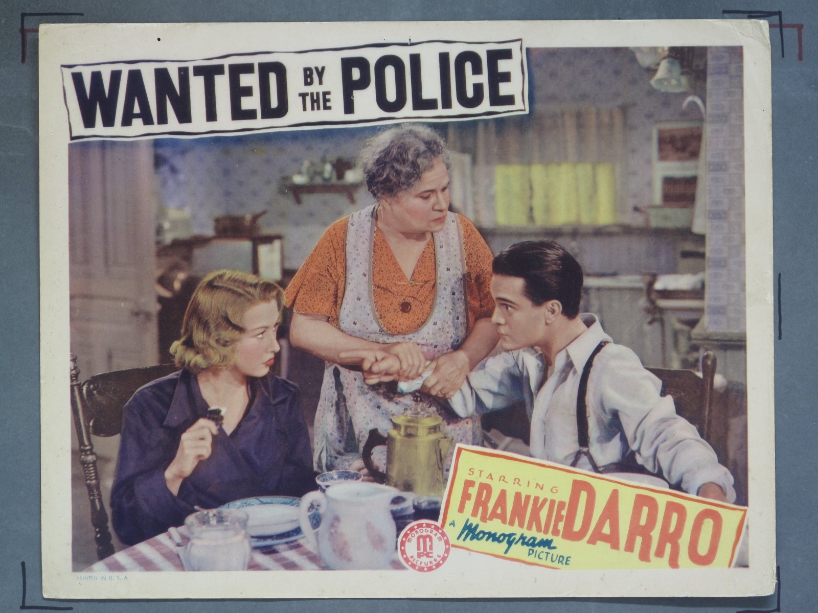 WANTED BY THE POLICE (Monogram) 1938 Title Card +(7) Lobby Cards - Image 4