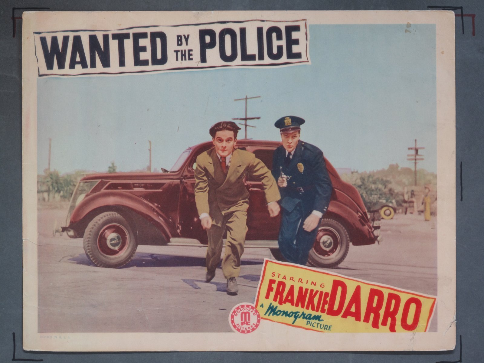 WANTED BY THE POLICE (Monogram) 1938 Title Card +(7) Lobby Cards - Image 6
