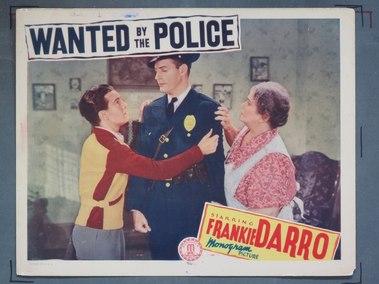 WANTED BY THE POLICE (Monogram) 1938 Title Card +(7) Lobby Cards - Image 7