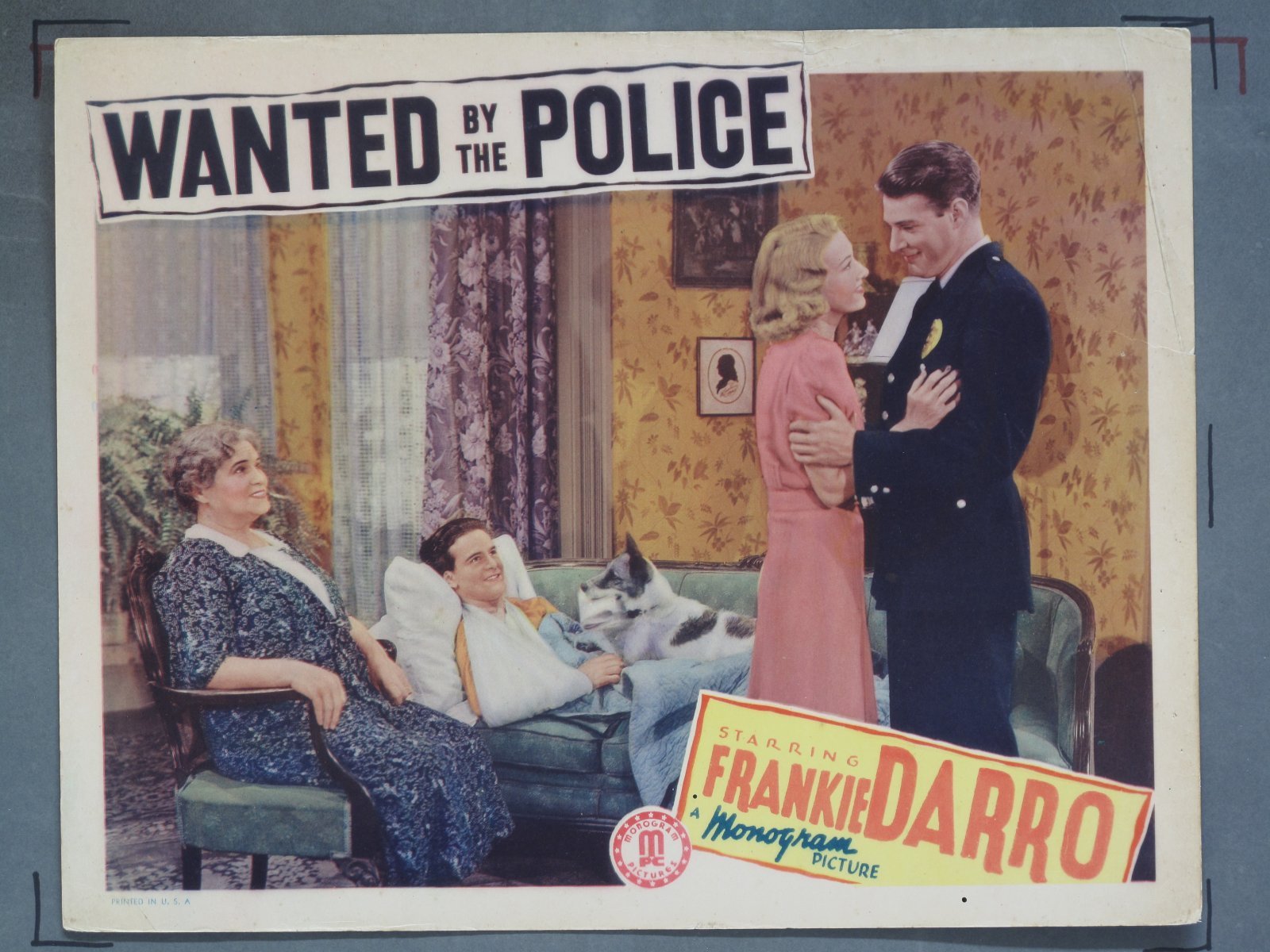 WANTED BY THE POLICE (Monogram) 1938 Title Card +(7) Lobby Cards - Image 8