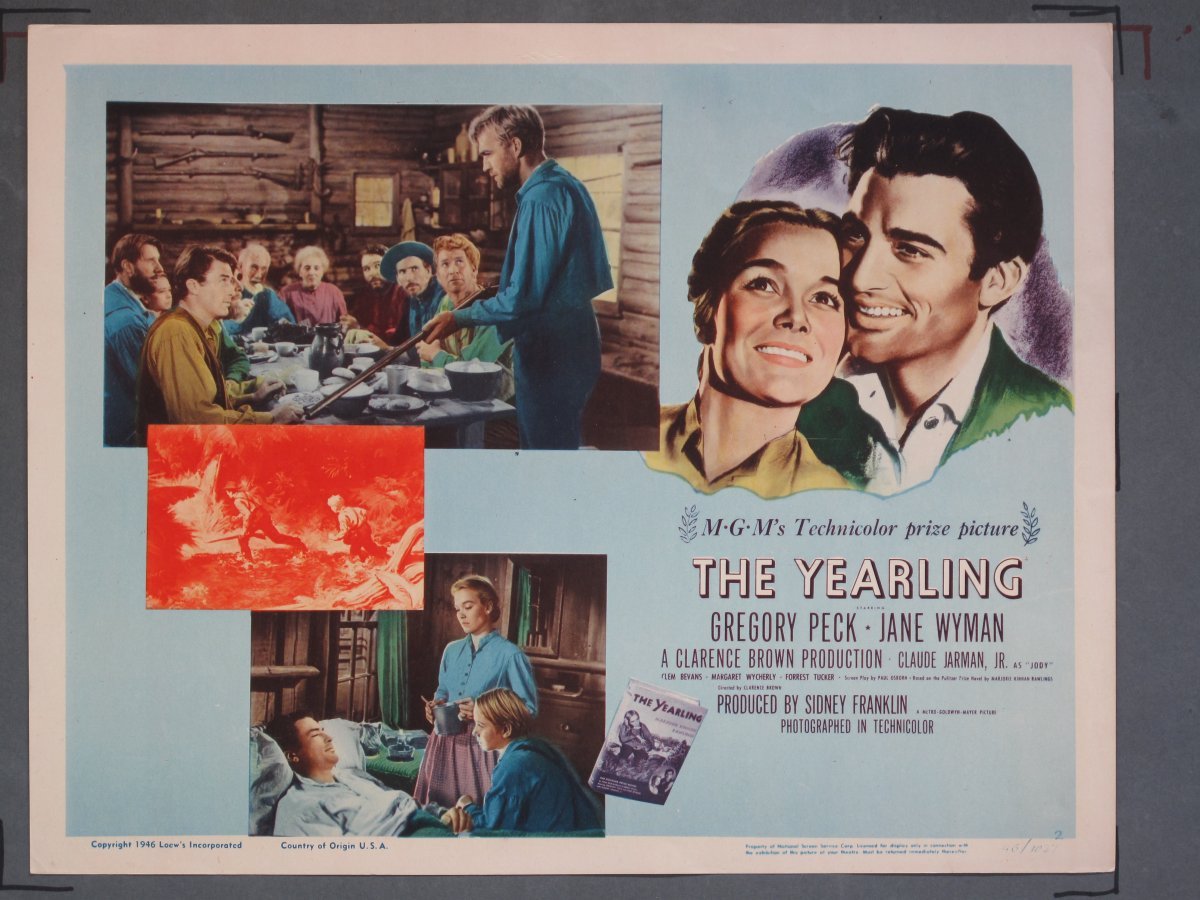 YEARLING (MGM) 1946 Title Card +(7) Lobby Cards - Image 7