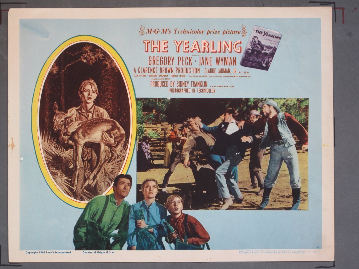 YEARLING (MGM) 1946 Title Card +(7) Lobby Cards - Image 8