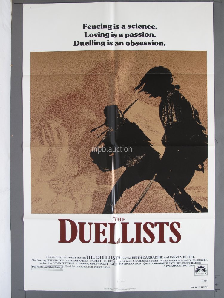 DUELLISTS (Paramount) 1977 One-Sheet