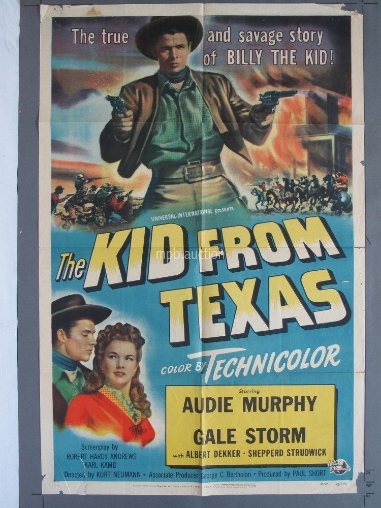 KID FROM TEXAS (Universal) 1949 One-Sheet