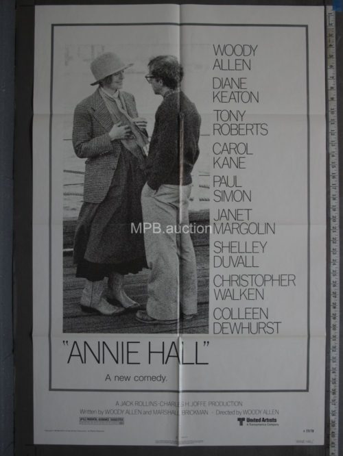 ANNIE HALL (1977)  Folded One Sheet