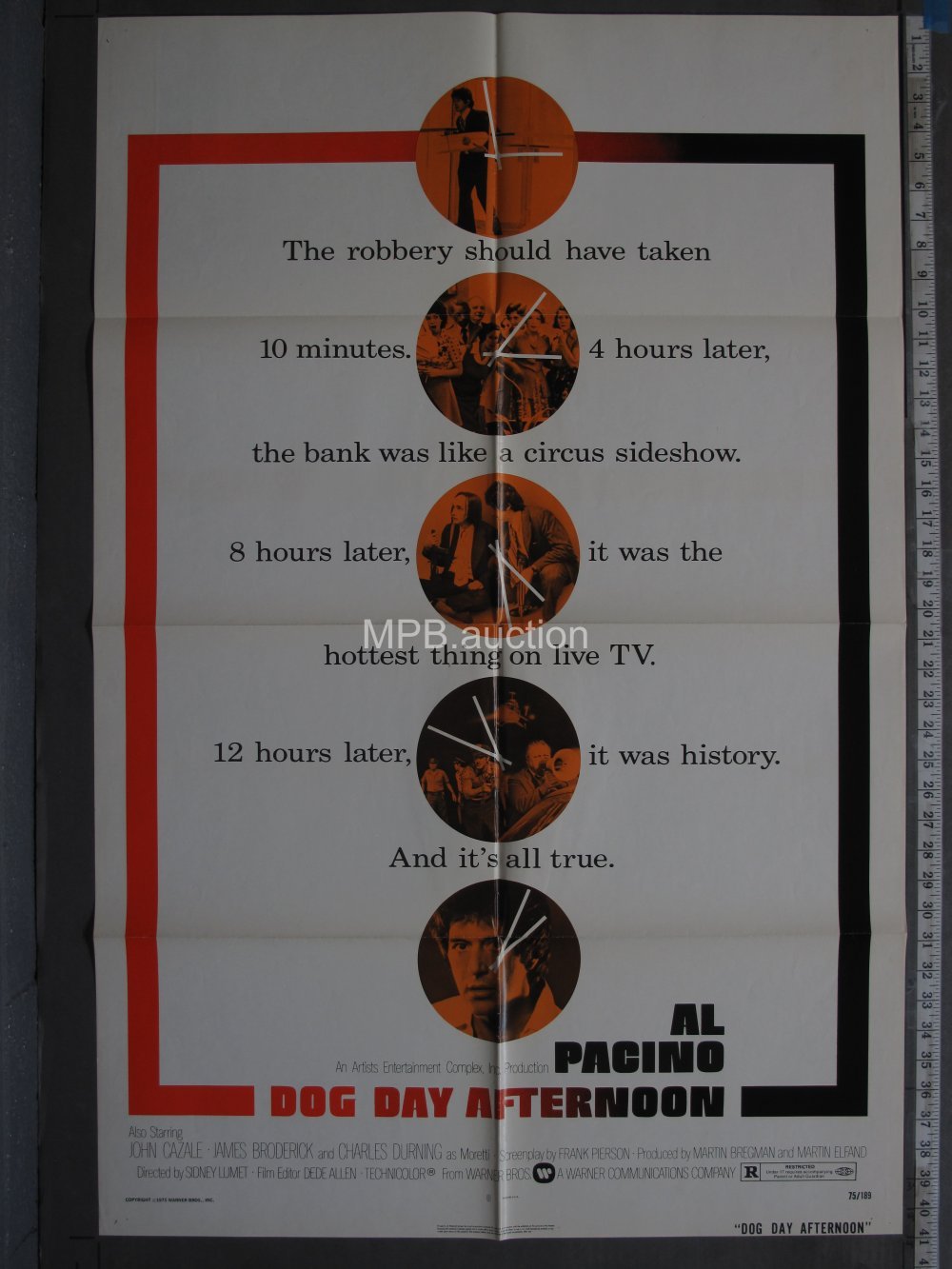 DOG DAY AFTERNOON (1975) Folded One Sheet
