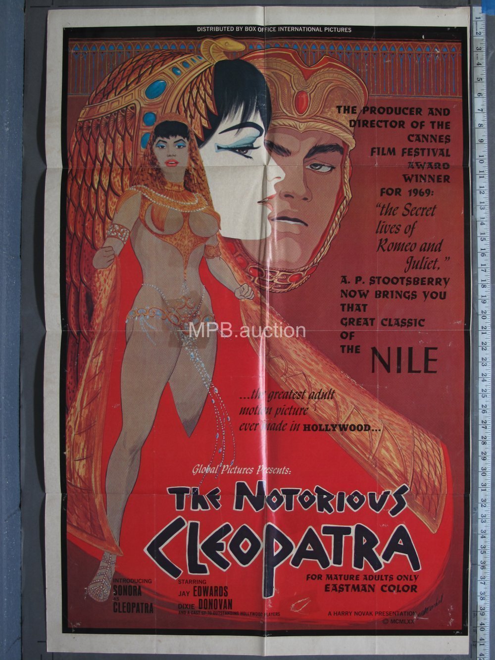 NOTORIOUS CLEOPATRA (1970) Folded One Sheet