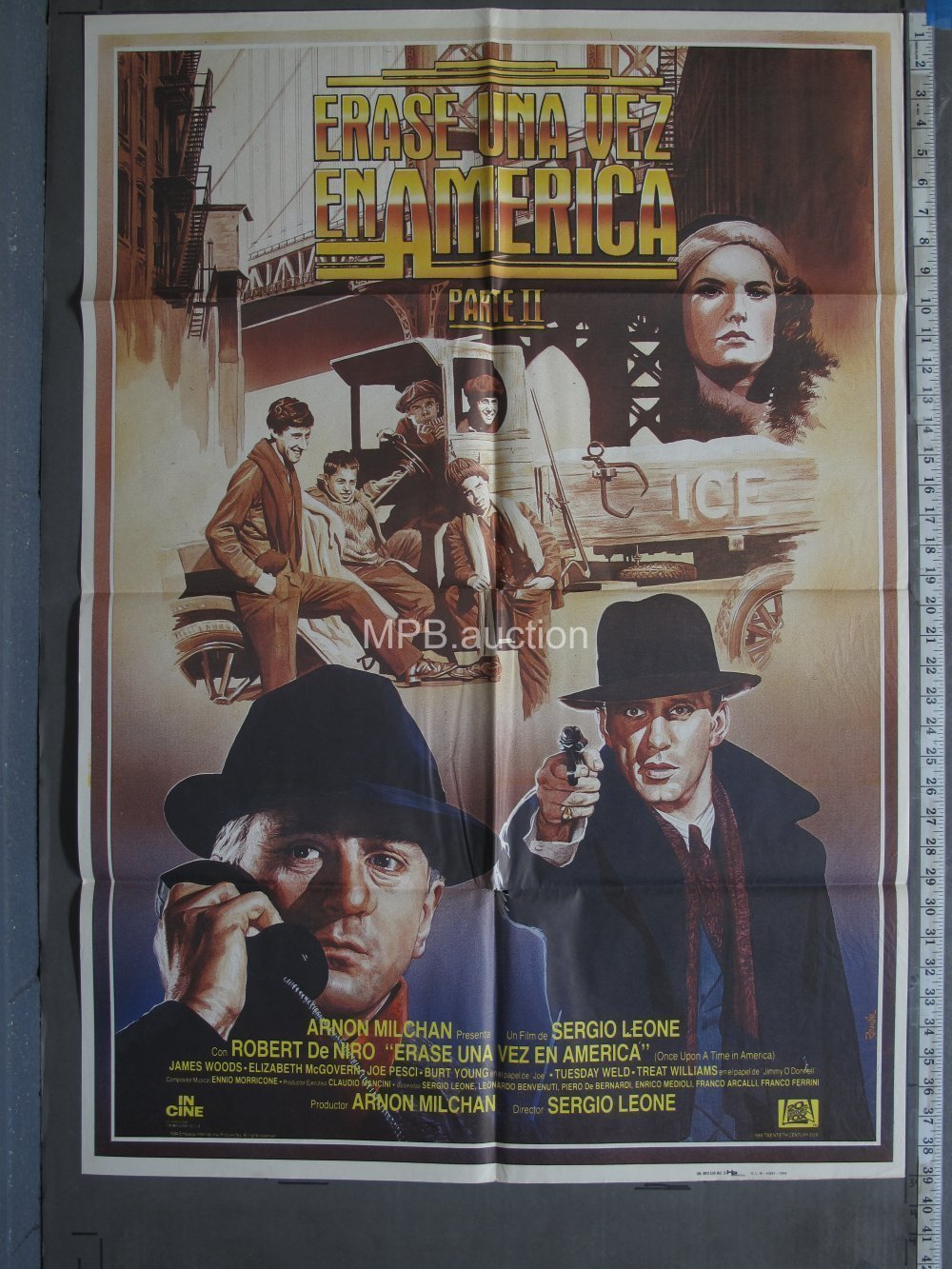 ONCE UPON A TIME IN AMERICA (1984) Spanish Folded One Sheet