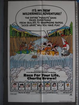 RACE FOR YOUR LIFE CHARLIE BROWN (1977)  Folded One Sheet