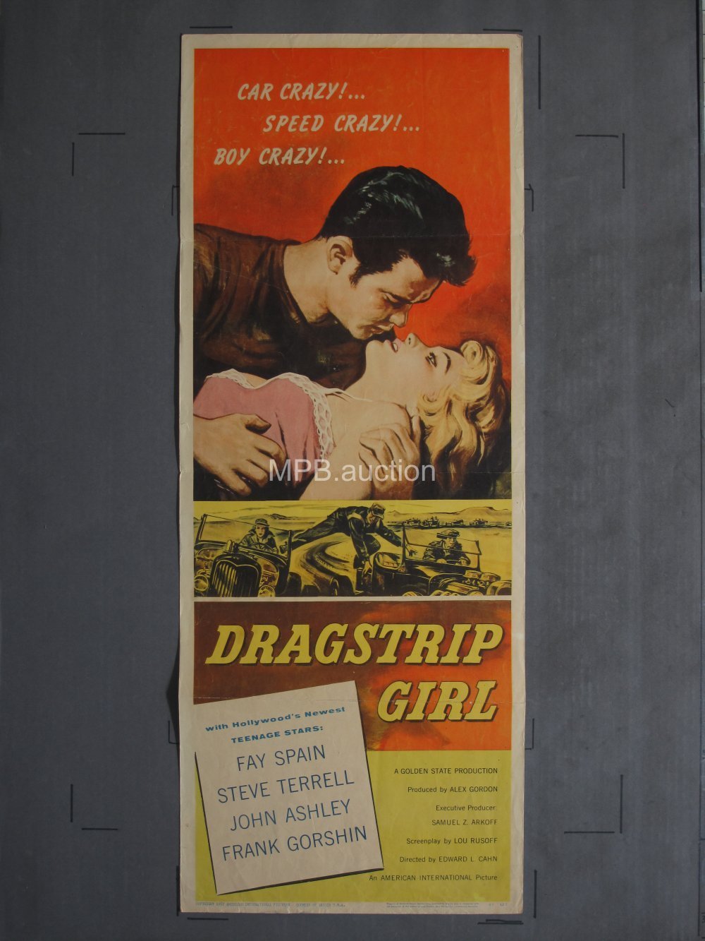 DRAGSTRIP GIRL (1957) 14x36 Insert