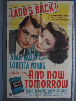 AND NOW TOMORROW (1944)  Folded One Sheet