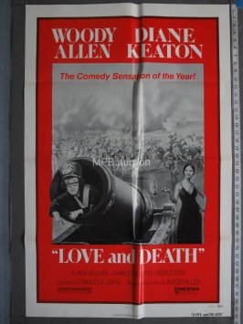 LOVE AND DEATH (1975)  Style-C Folded One Sheet