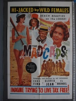 MADCAPS (1964)  Folded One Sheet