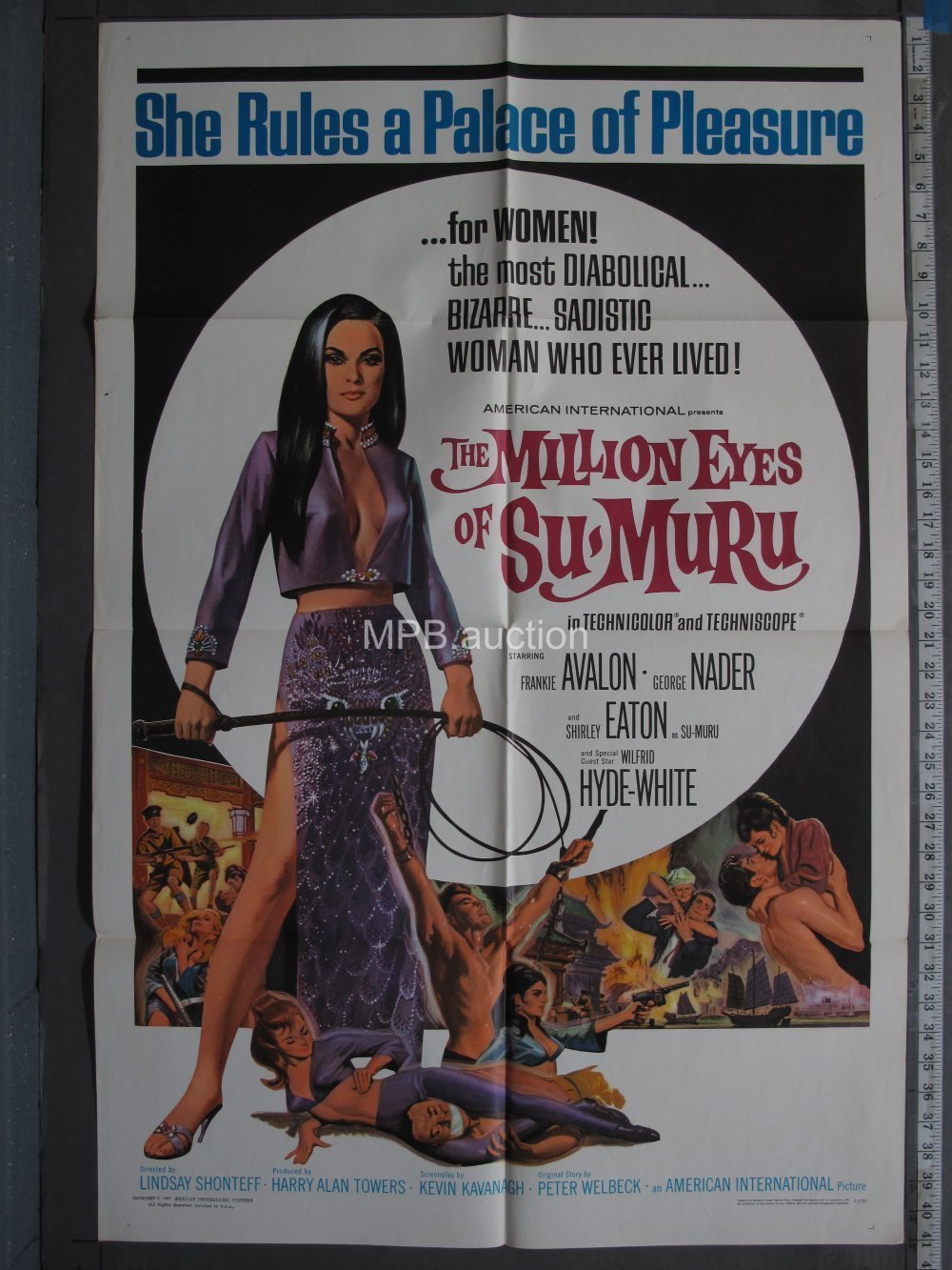 MILLION EYES OF SU-MURU (1967) Folded One Sheet
