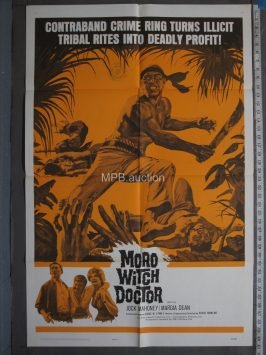 MORO WITCH DOCTOR (1964)  Folded One Sheet