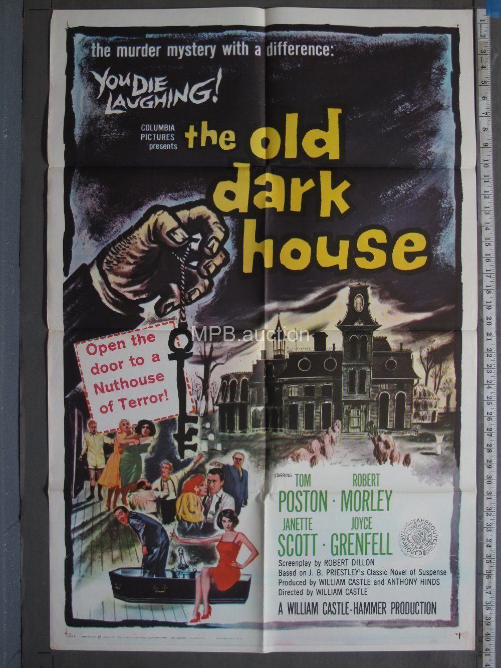 OLD DARK HOUSE (1963) Folded One Sheet