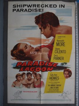 PARADISE LAGOON (1958)  Folded One Sheet