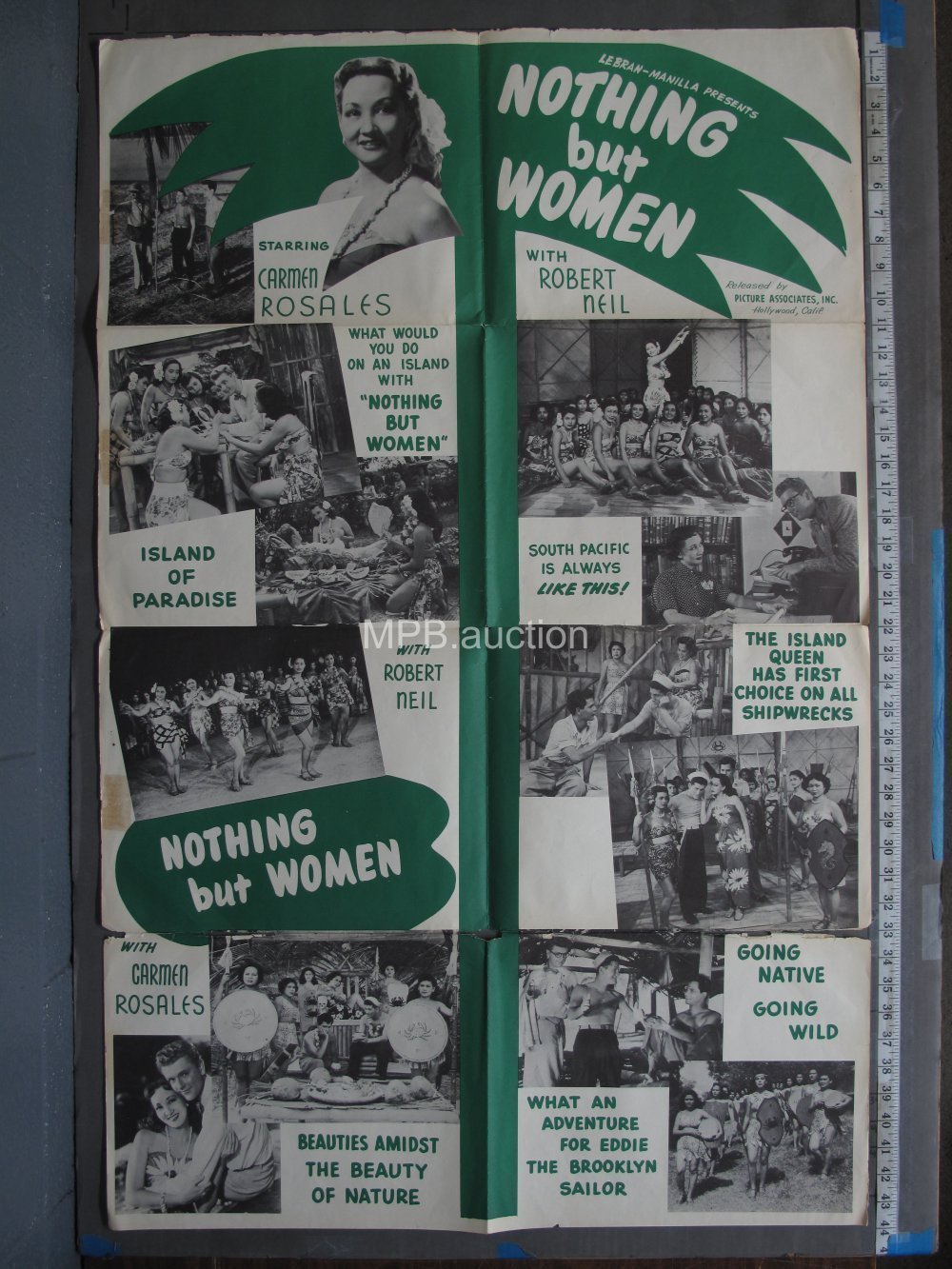 NOTHING BUT WOMEN (1950) Folded One Sheet