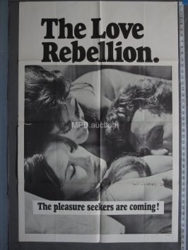 LOVE REBELLION (1967)  Folded One Sheet