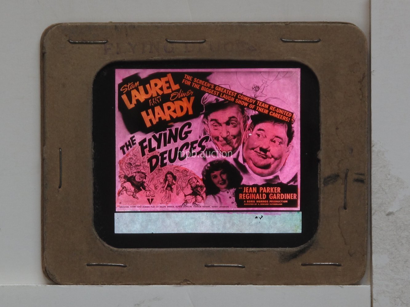 FLYING DEUCES (1939) Glass Slide
