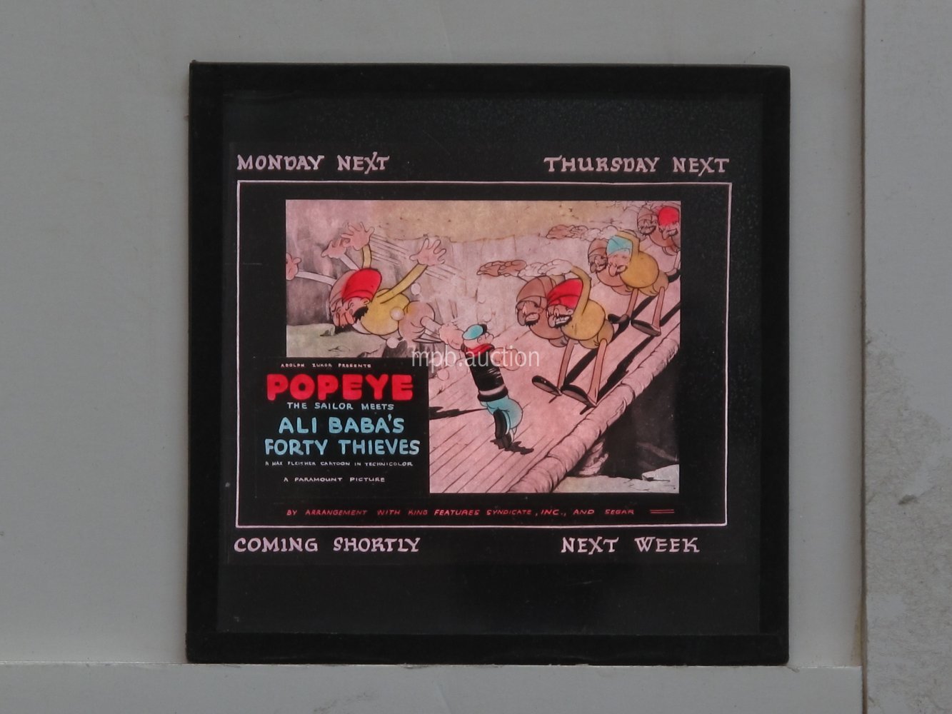 POPEYE THE SAILOR MEETS ALI BABA'S FORTY THIEVES (1937) Glass Slide