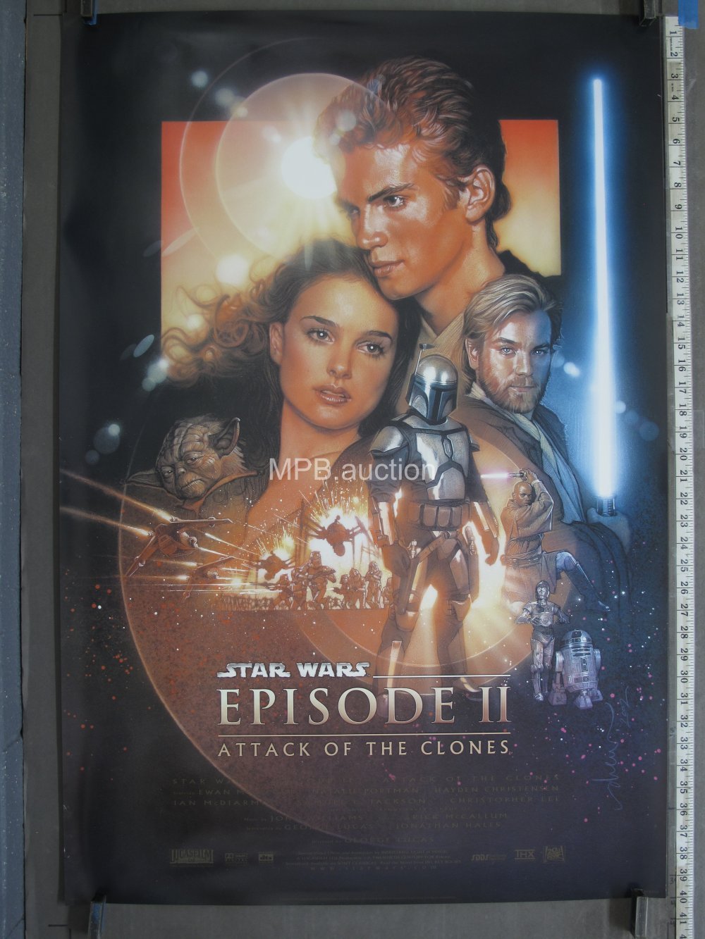 ORIGINAL MOVIE POSTER 2002 STAR WARS EPISODE 2: ATTACK OF THE CLONES ROLLED