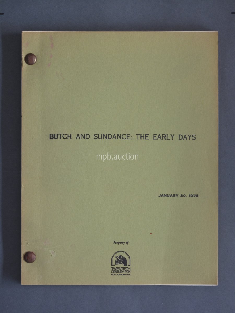 BUTCH AND SUNDANCE: THE EARLY DAYS (1979) Vintage Original Film Script