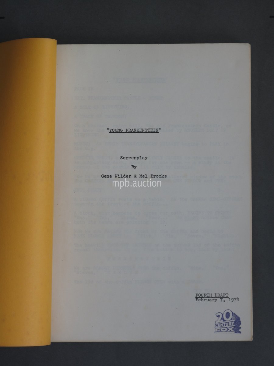 YOUNG FRANKENSTEIN (1974) Vintage Original Film Script *MEL BROOKS* - Image 2