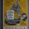 THIS HAPPY FEELING *TWO-SIDED PROMO* (1958) Original Two-Sided Studio Promo Movie Poster