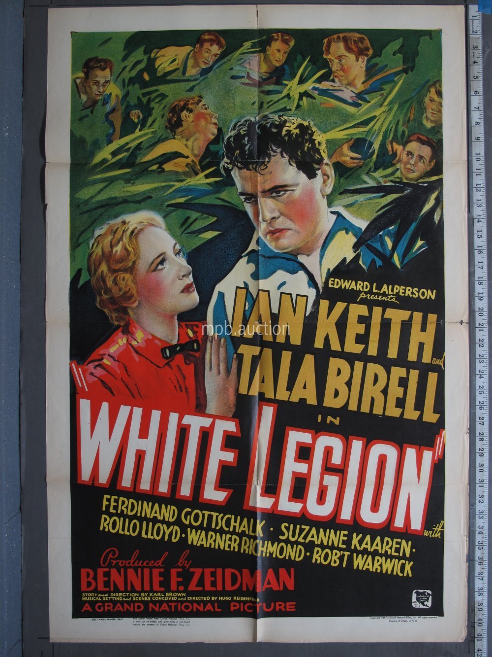 WHITE LEGION (1936) Original Movie Poster