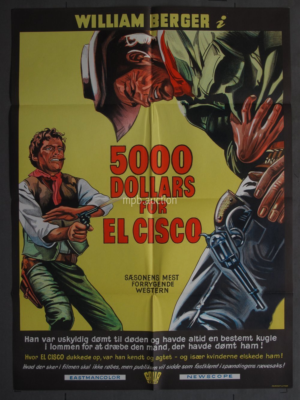 CISCO (1966) Original Danish Movie Poster