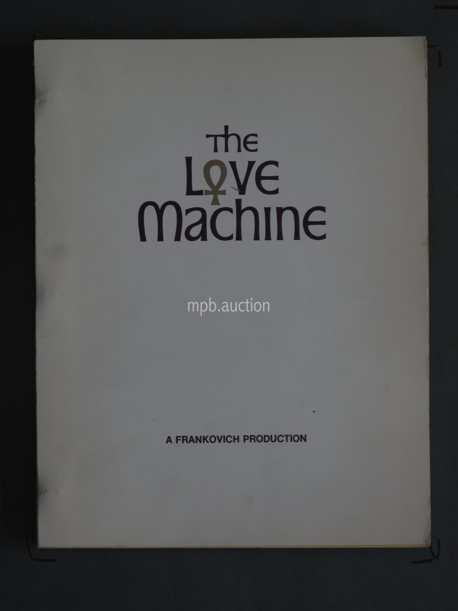 LOVE MACHINE (1971) Vintage Original Film Script