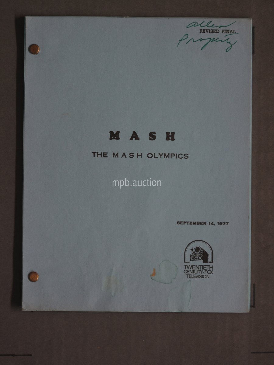 MASH - MASH OLYMPICS (1977) Vintage Original Film Script