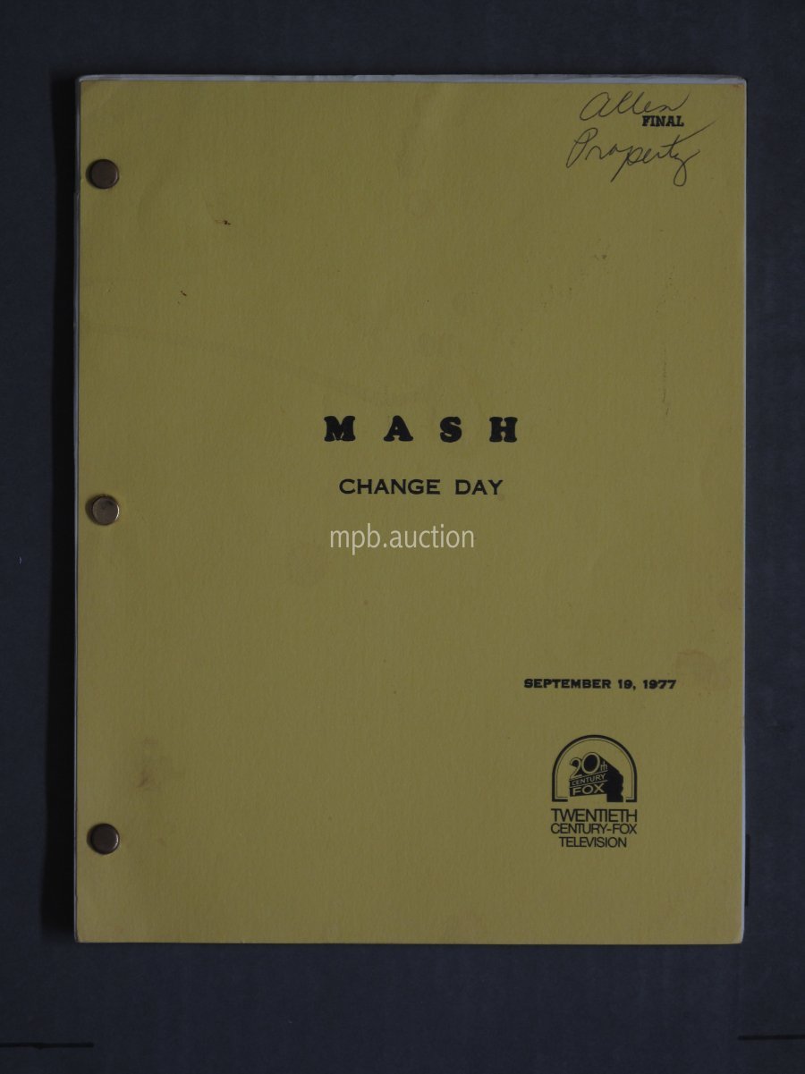 MASH - CHANGE DAY (1977) Vintage Original Film Script