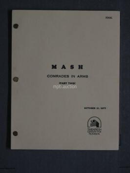 MASH - COMRADES IN ARMS PART TWO (1977) Vintage Original Film Script