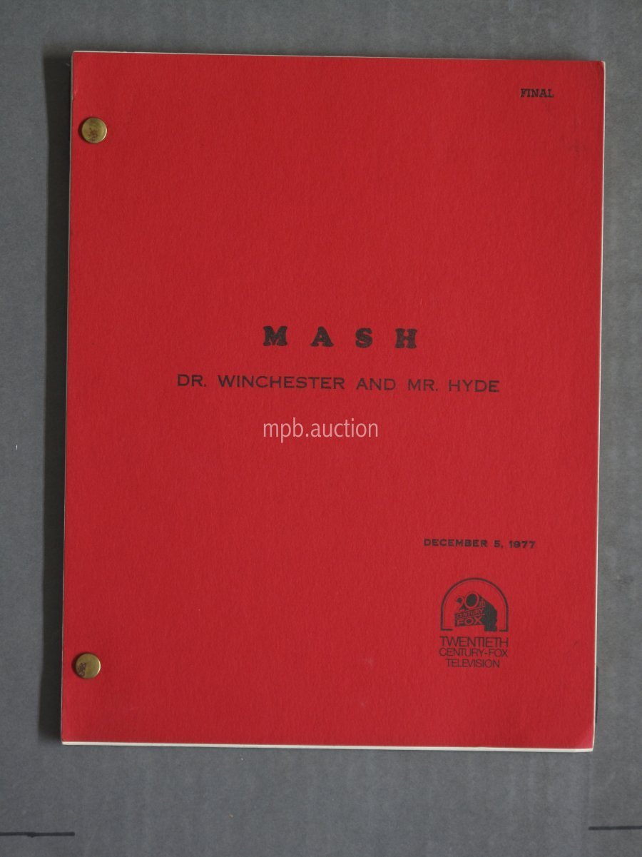 MASH - DR. WINCHESTER AND MR HYDE (1977) Vintage Original Film Script