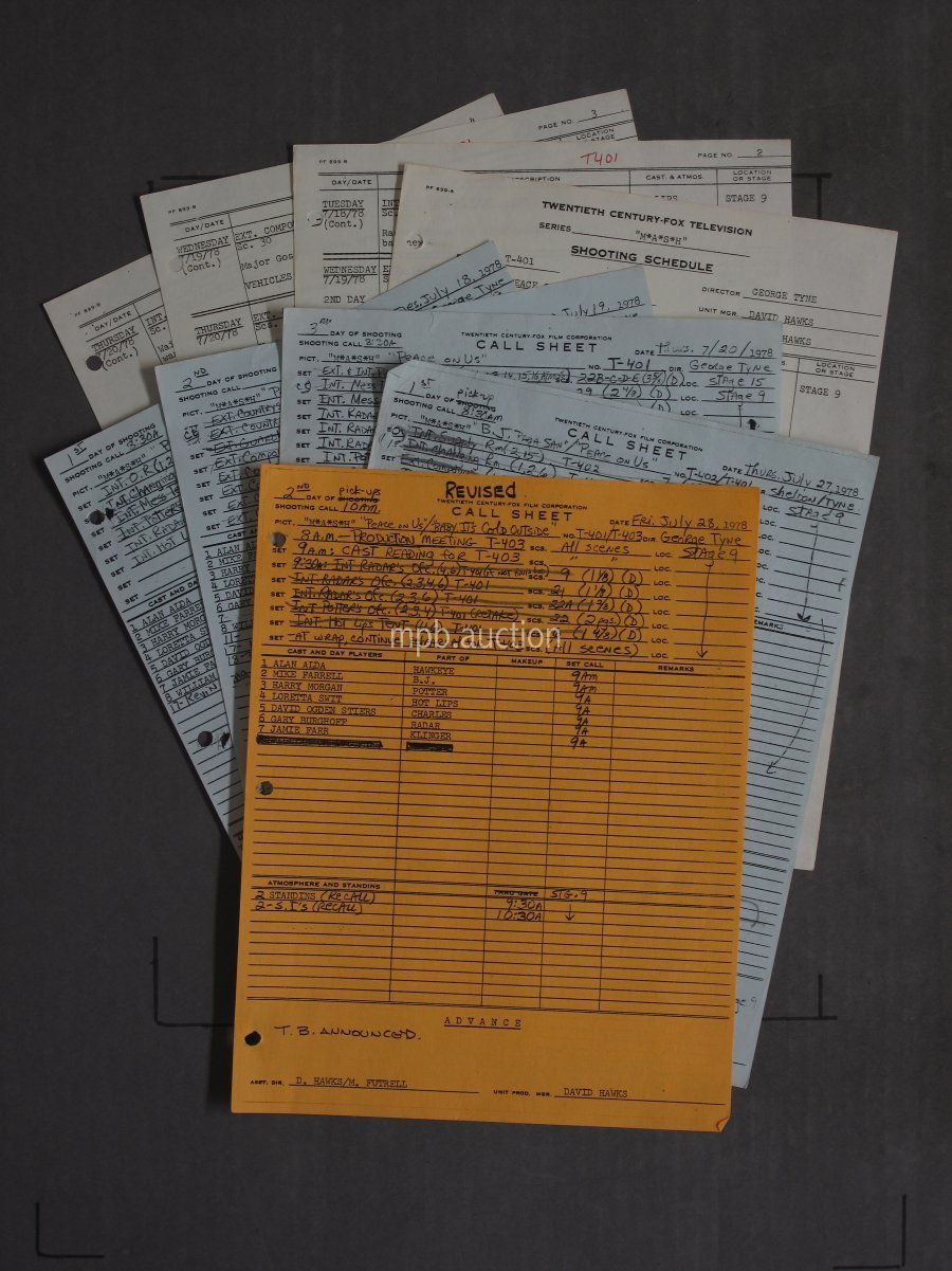 MASH - PEACE ON US (1978) Vintage Original Film Script - Image 2