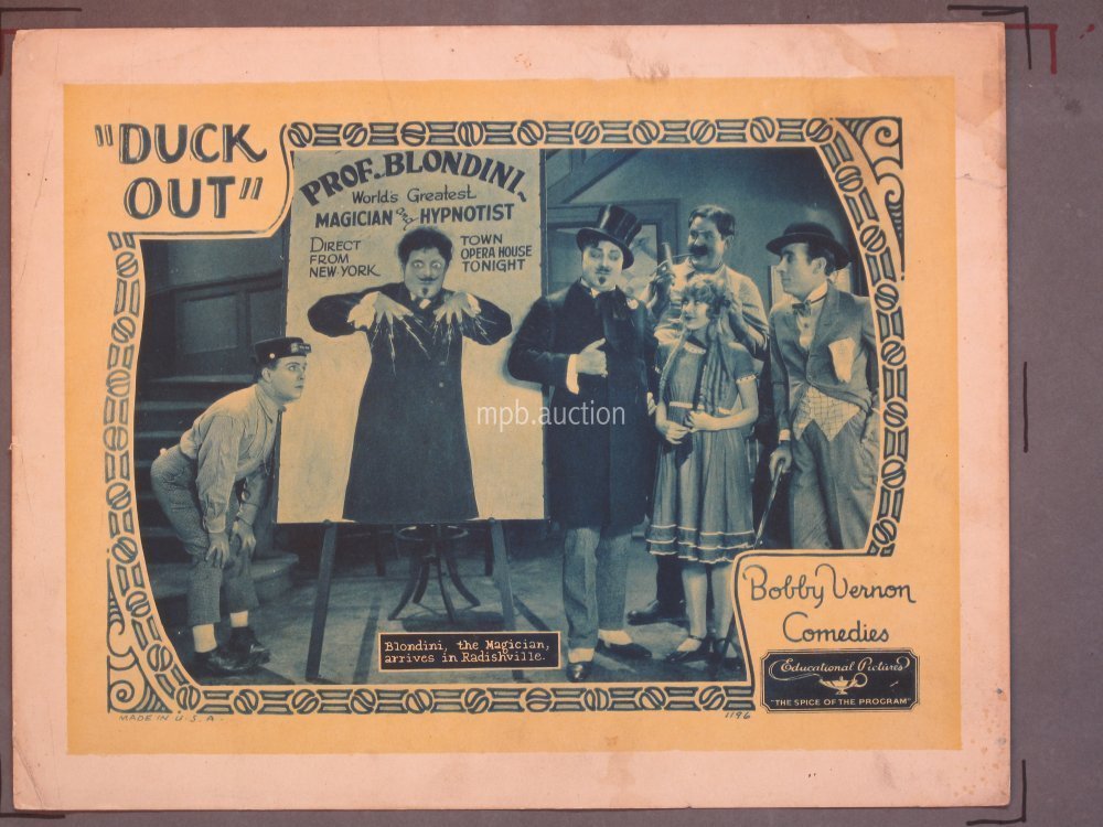 DUCK OUT (1927) Original 11x14 Lobby Card